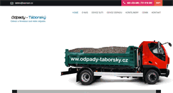 Desktop Screenshot of odpady-taborsky.cz