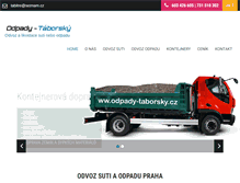 Tablet Screenshot of odpady-taborsky.cz